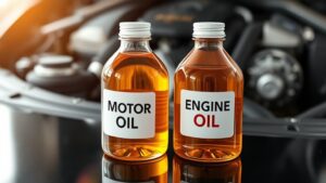 motor oil and engine oil